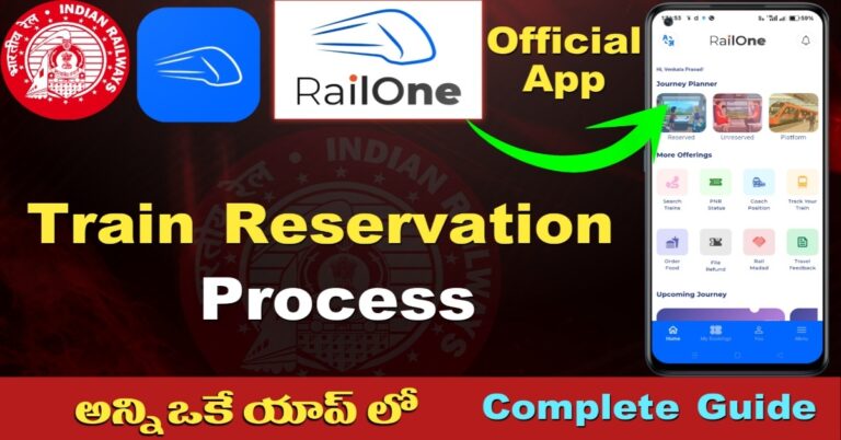 railone train reservation process